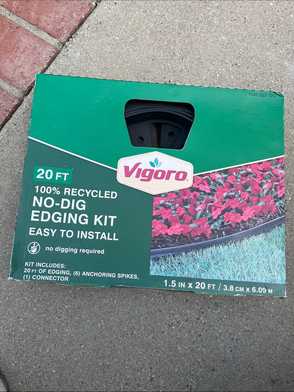 Vigoro 20ft No-Dig Edging Kit in Green